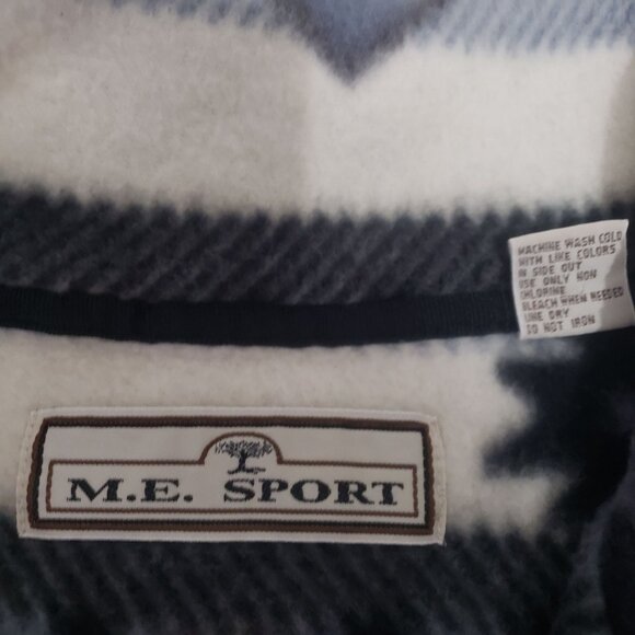 Vintage‎ M.E. Sport Womens Aztec Print 1/4 Zip Fleece Pullover Jacket Size 2X - Picture 5 of 9